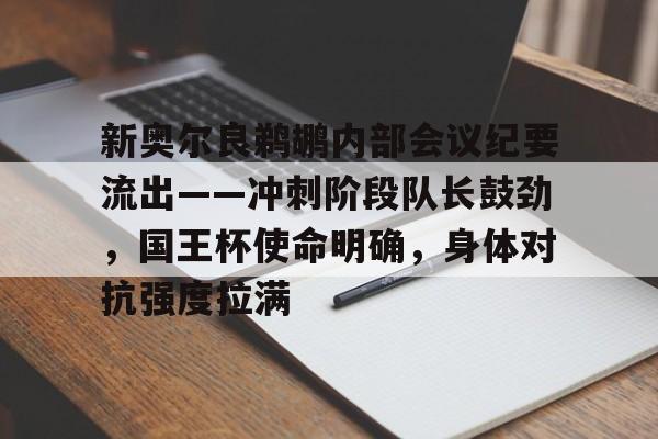 开云入口-新奥尔良鹈鹕内部会议纪要流出——冲刺阶段队长鼓劲,国王杯使命明确,身体对抗强度拉满的简单介绍